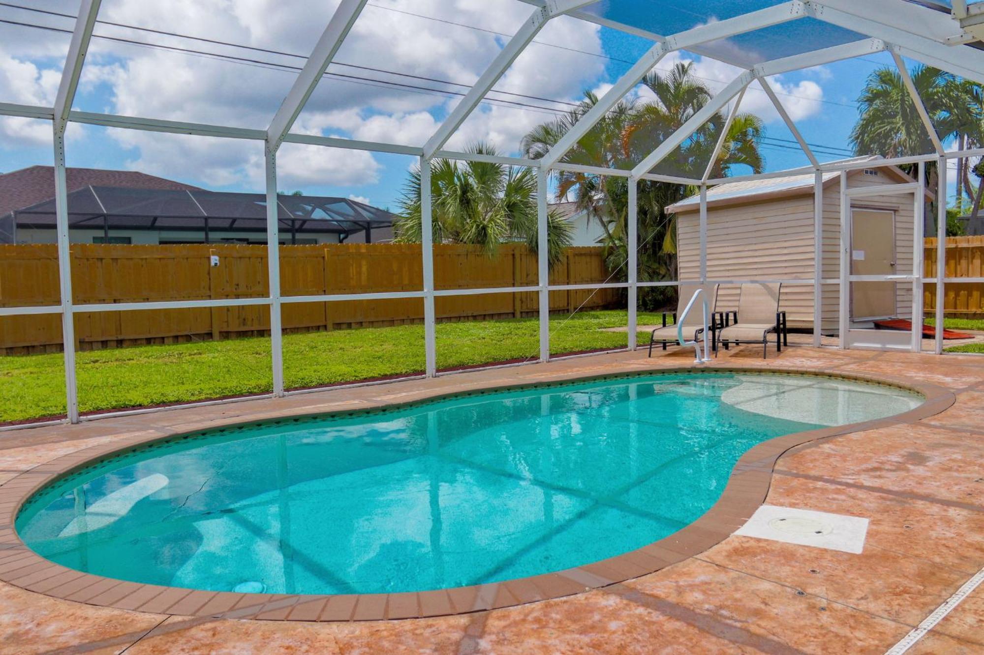 Beautiful Pool Home With Sleeping For 8 For Lovelypeople Cape Coral Exteriér fotografie